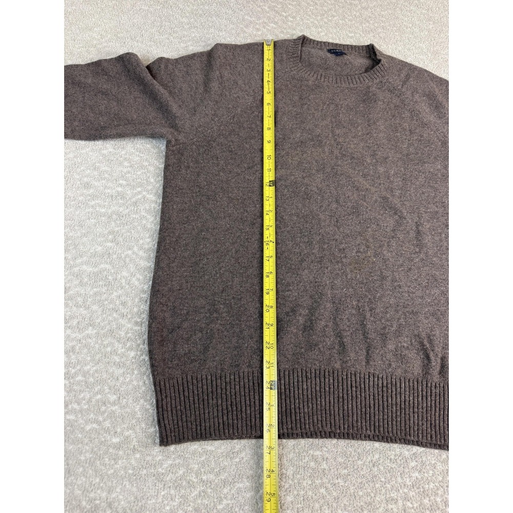J.Crew Sweater‎ Mens Large Brown Polyamide Lambswool Crewneck Knit Pullover - Picture 3 of 7